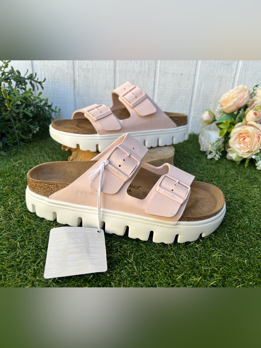 Papillio BIRKENSTOCK
Arizona Chunky
Birko-Flor 39 US 8-8.5
Color: Light Rose